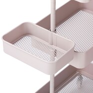 【デコホーム商品】スチールワゴントロリ用回転バスケット(モカ)【期間限定価格：5/8まで】