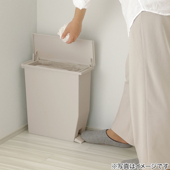 棚下ペダルペールスリム 13L(モカ) 2枚目画像