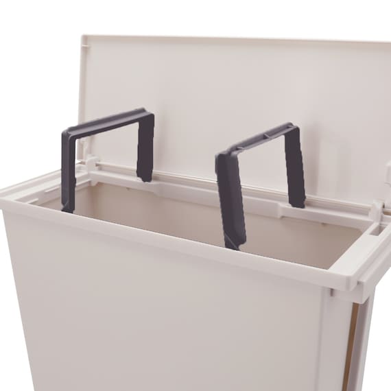 棚下ペダルペールスリム 13L(モカ) 8枚目画像