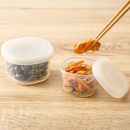 電子レンジ・食洗機対応 シリコーン保存容器2個セット(0.1L/0.2L 2P)