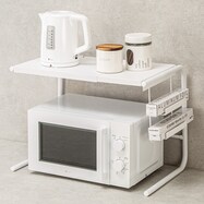 伸縮レンジラック ラップホルダー付き(46~64cm)