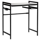 伸縮レンジラック ラップホルダー・フック付き 50~75cm(ブラック) 4枚目画像