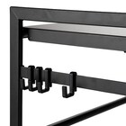 伸縮レンジラック ラップホルダー・フック付き 50~75cm(ブラック) 7枚目画像