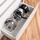 伸縮ザル・ボウル・フライパンスタンド 伸縮幅45-86cm (MG-4686) 1枚目画像