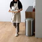 円形自動開閉ゴミ箱 49L (ステンレス製) 9枚目画像