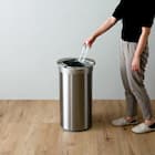 円形自動開閉ゴミ箱 49L (ステンレス製) 10枚目画像