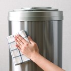 円形自動開閉ゴミ箱 49L (ステンレス製) 14枚目画像