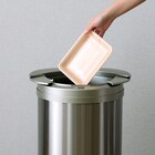 円形自動開閉ゴミ箱 49L (ステンレス製) 18枚目画像