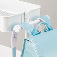 スチールワゴントロリ用 バッグハンガー 3 (ホワイト)