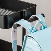 スチールワゴントロリ用 バッグハンガー 3 (ブラック)