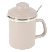 ほうろうオイルポット(モカ 550ml KY013)