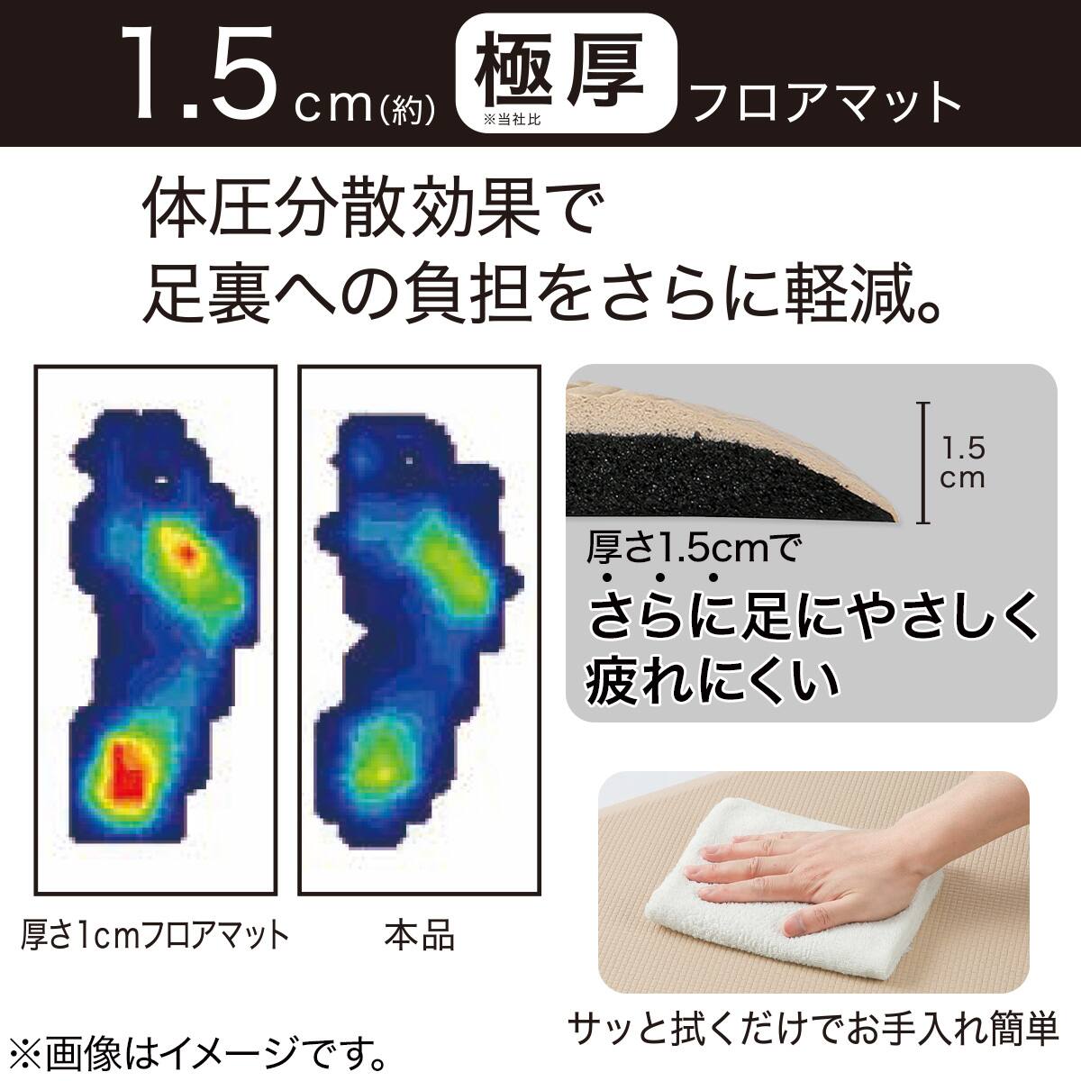 極厚フロアマット(BE 50X180 WJ21) | ニトリネット【公式】 家具