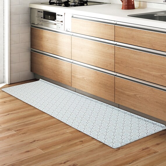 すき間に汚れやゴミがたまりにくい PVCキッチン用クッションフロアマット(TA 60X240 JQ11) 1枚目画像
