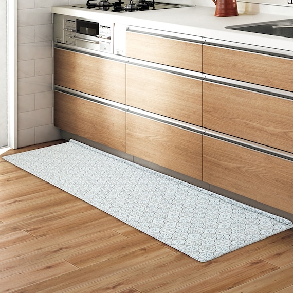 すき間に汚れやゴミがたまりにくい PVCキッチン用クッションフロアマット(TA 60X240 JQ11) 1枚目画像
