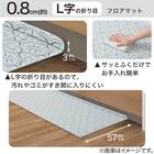 すき間に汚れやゴミがたまりにくい PVCキッチン用クッションフロアマット(TA 60X240 JQ11) 3枚目画像