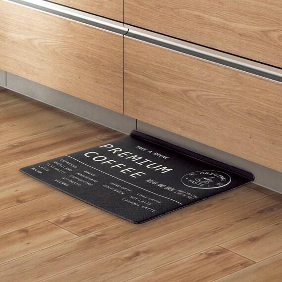 すき間に汚れやゴミがたまりにくい PVCキッチン用クッションフロアマット(LE 50X60 JQ12) 1枚目画像