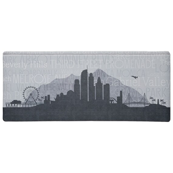 すき間に汚れやゴミがたまりにくい PVCキッチン用クッションフロアマット(LA2 50X120 NA11) 3枚目画像