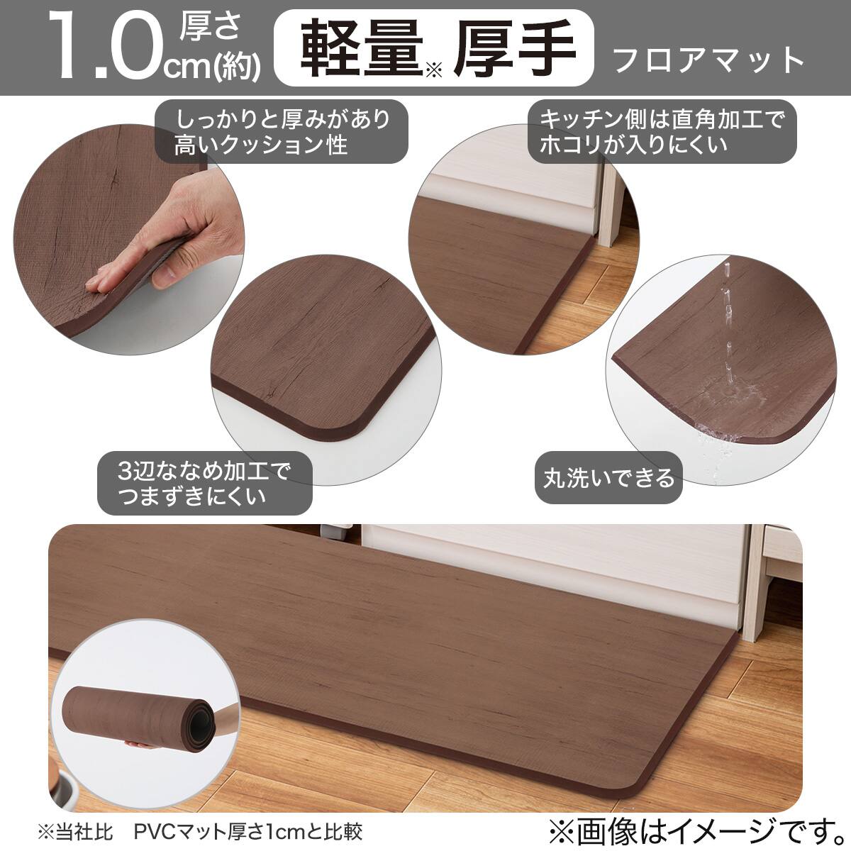EVAフロアマット(ブラウン 45X180 NE22) | ニトリネット【公式】 家具