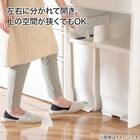 棚下に収納しやすい両開きペール 40L(ホワイト) 2枚目画像
