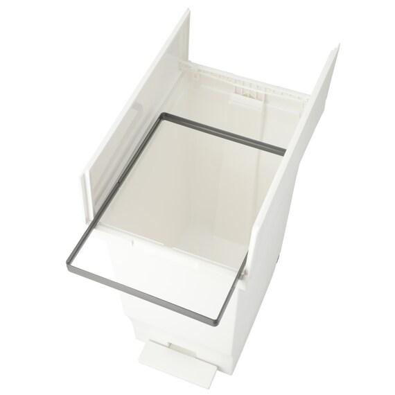 棚下に収納しやすい両開きペール 40L(ホワイト) 10枚目画像