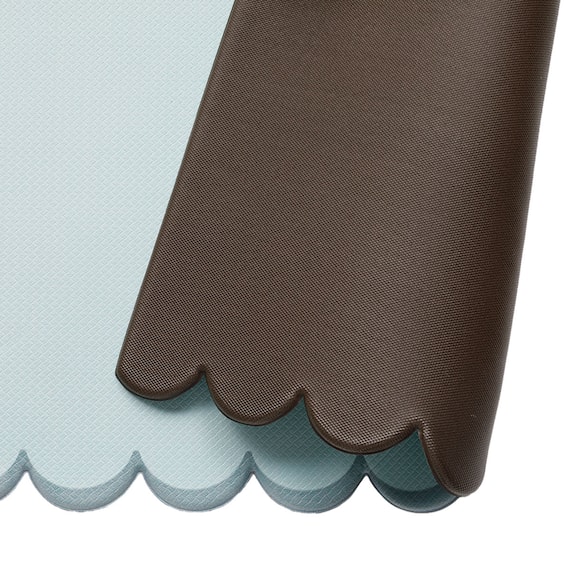 PVCキッチンマット 波型(ブルー 240 NG04) 6枚目画像