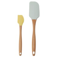 【デコホーム商品】シリコーンヘラセット(グリーンイエロー NG04)