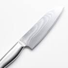 オールステンレス ダマスカス 小三徳包丁(KY055) 5枚目画像