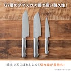 オールステンレス ダマスカス ペティナイフ(KY055) 2枚目画像