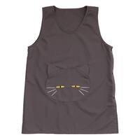 エプロン(デコネコフェイス グレー cDN04)