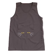 エプロン(デコネコフェイス グレー cDN04)