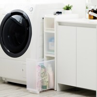 【幅18cm】積み重ねできるスリムストッカー(SｰMｰL クリア N01)