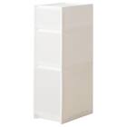 【幅27cm 3段】スリムストッカー 引き出しマルチ分割タイプ(N01)CL 1枚目画像