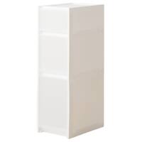 【幅27cm 3段】スリムストッカー 引き出しマルチ分割タイプ(N01)CL