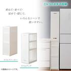 【幅27cm 3段】スリムストッカー 引き出しマルチ分割タイプ(N01)CL 14枚目画像