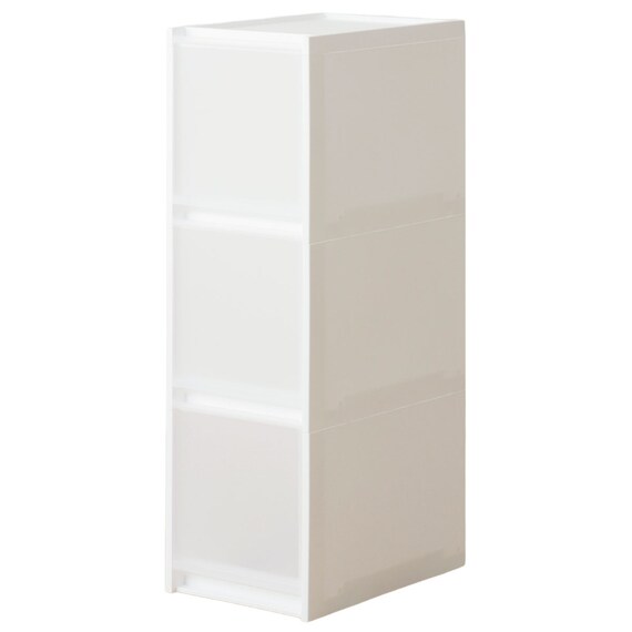 【幅27cm 3段】スリムストッカー 引き出し均等分割タイプ(N01)CL 1枚目画像