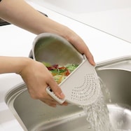 収納しやすいザル(モカ TY04)