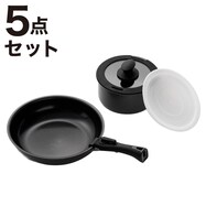 【取っ手がとれる】ＩＨスピンコート取っ手がとれる５点セット(ＴＯＲＥＲＵ３)