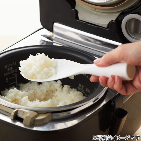 縦横置けるしゃもじ(ホワイト KB001) 6枚目画像