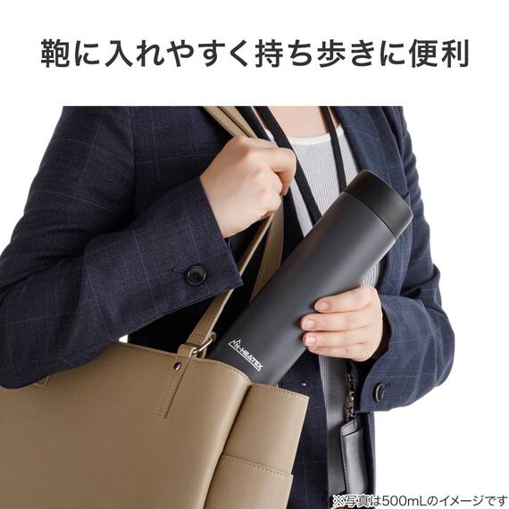 超保温ボトル N-HEATEX スクリュー (800ml グレー) 5枚目画像
