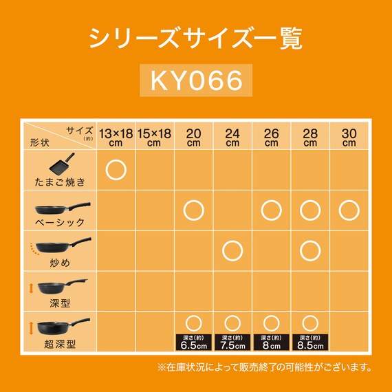 ガス火 超軽量フライパン 26cm(KY066) 4枚目画像
