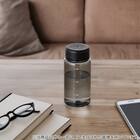 目盛り付き 常温 ウォーターボトル 350ml (ブラック) 軽量 クリアボトル 水筒 4枚目画像