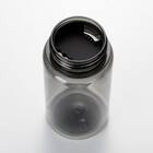 目盛り付き 常温 ウォーターボトル 350ml (ブラック) 軽量 クリアボトル 水筒 7枚目画像