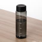 目盛り付き 常温 ウォーターボトル 500ml (ブラック) 軽量 クリアボトル 水筒 3枚目画像
