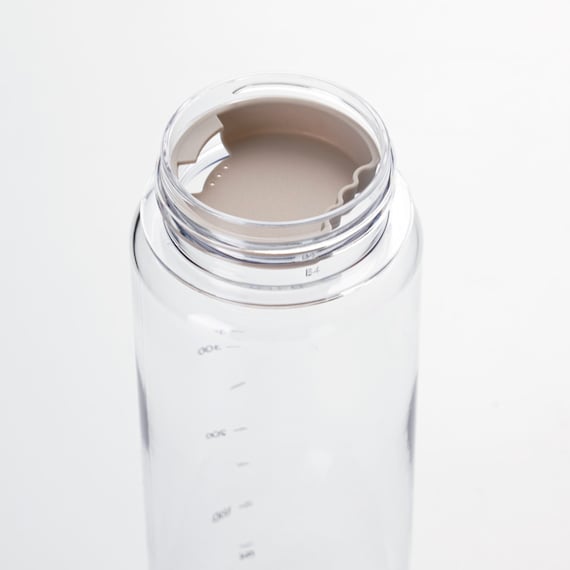 目盛り付き 常温 ウォーターボトル 500ml (モカ) 軽量 クリアボトル 水筒 8枚目画像