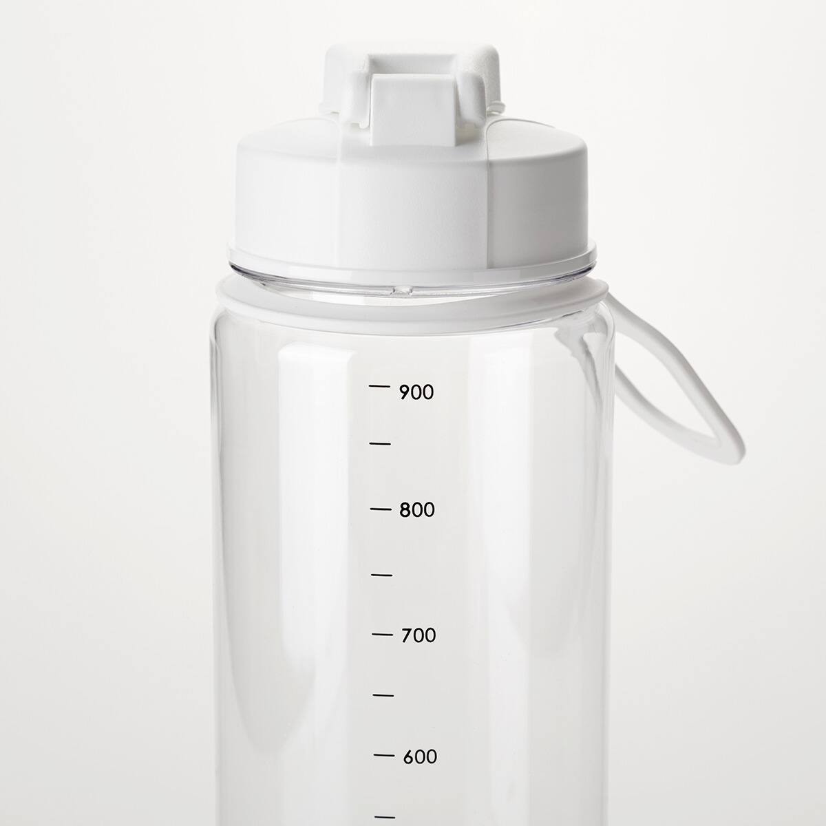 ウォーターボトル目盛り・ハンドル付き 950ml (ホワイト) | ニトリ