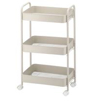 はめるだけワゴン3段(モカ WA003)