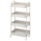 はめるだけワゴン4段(モカ WA004) 1枚目画像