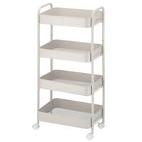 はめるだけワゴン4段(モカ WA004)