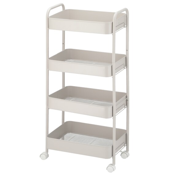 はめるだけワゴン4段(モカ WA004) 1枚目画像