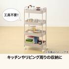 はめるだけワゴン4段(モカ WA004) 3枚目画像